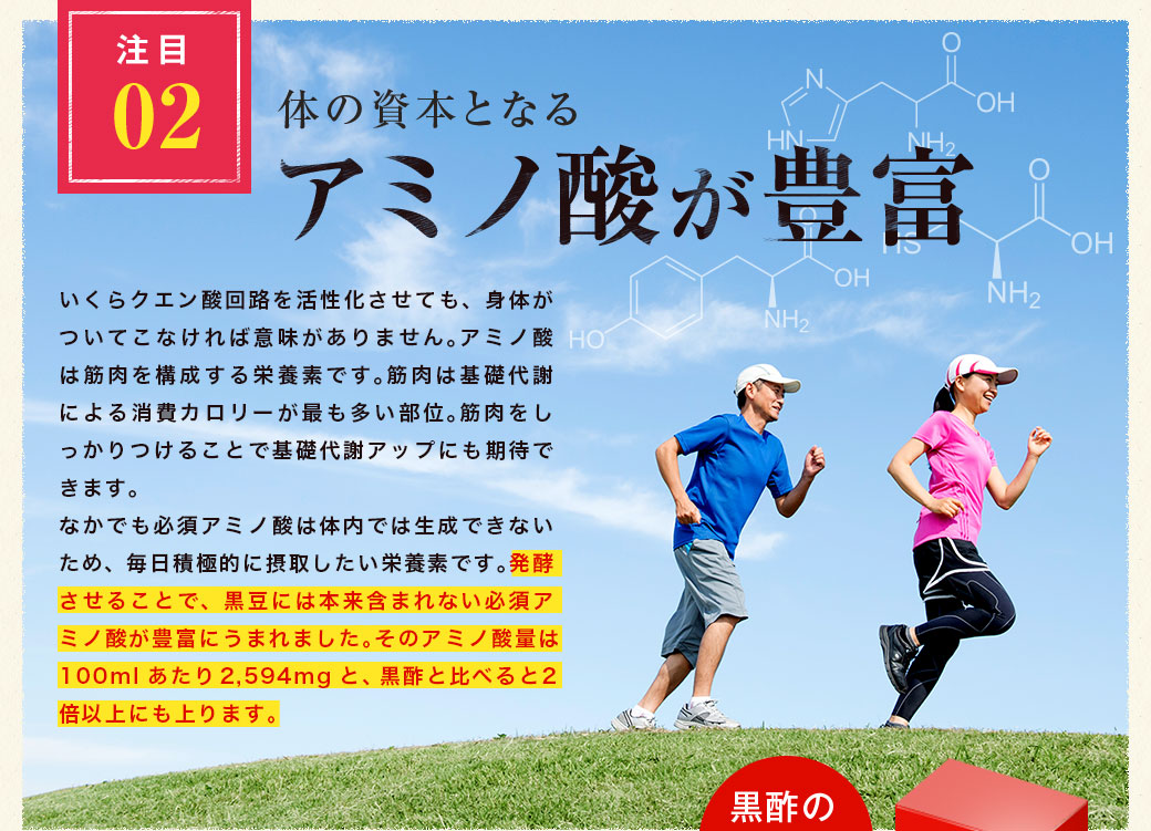 アミノ酸が豊富