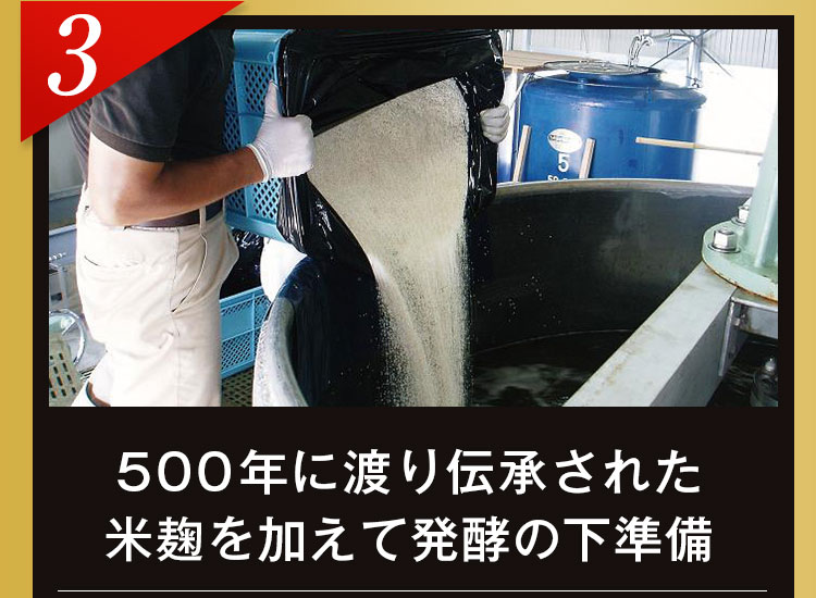 発酵が進むまで熟練の杜氏が毎日丁寧に撹拌
