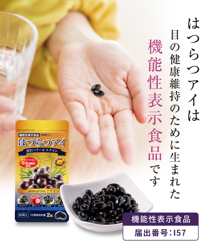 はつらつアイは目の機能維持のために生まれた