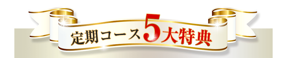 定期コース5大特典