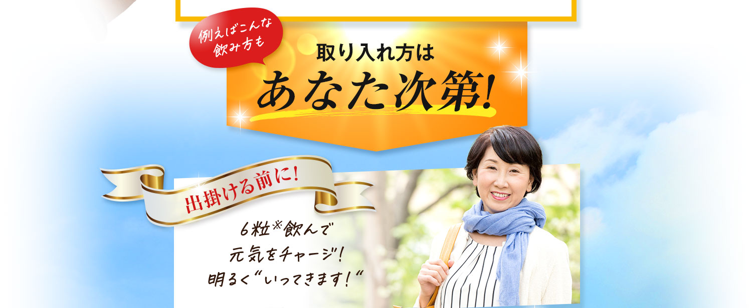 取り入れ方はあなた次第